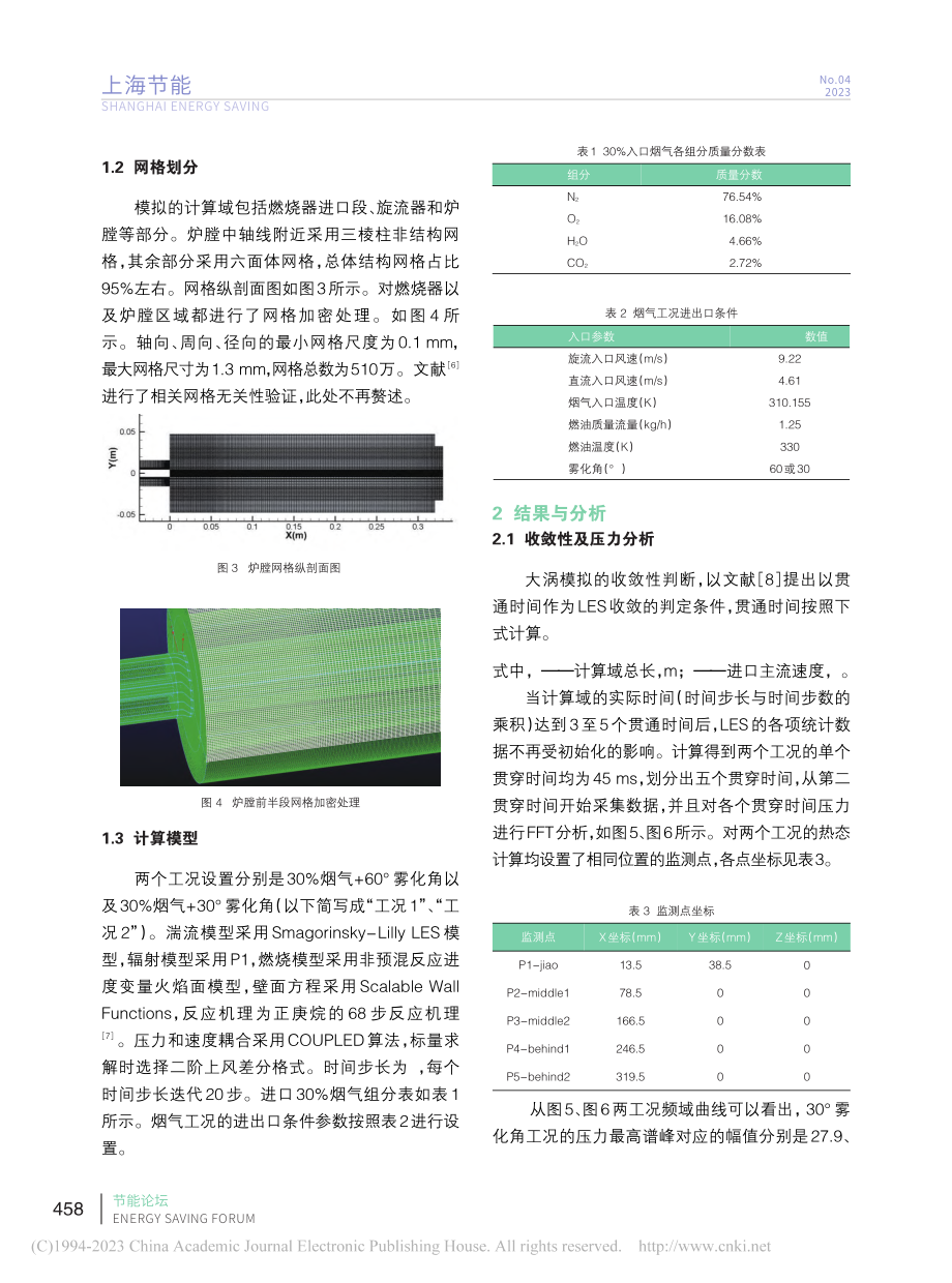 不同雾化角燃油超低NOx燃烧器的大涡模拟_王雪.pdf_第3页