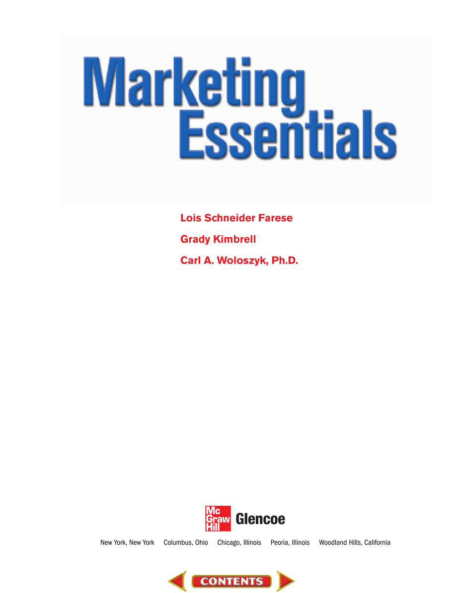 美国加州教材 Marketing Essentials – Interactive Student Edition 2006 .pdf_第2页