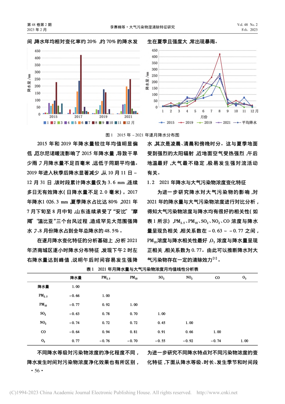 大气污染物湿清除特征研究_李赛楠.pdf_第2页