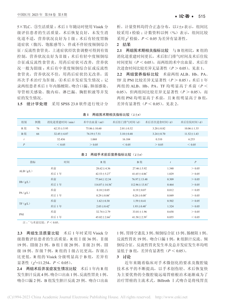 不同胃肠吻合方式在全3D腹...切除术后消化道重建中的应用_高森.pdf_第3页