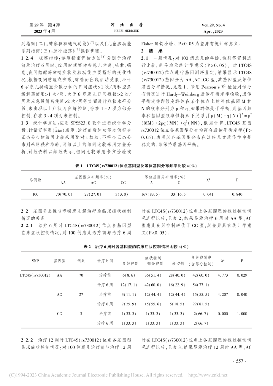 LTC4S基因多态性对孟鲁...气管哮喘疗效影响的观察研究_王珊珊.pdf_第3页