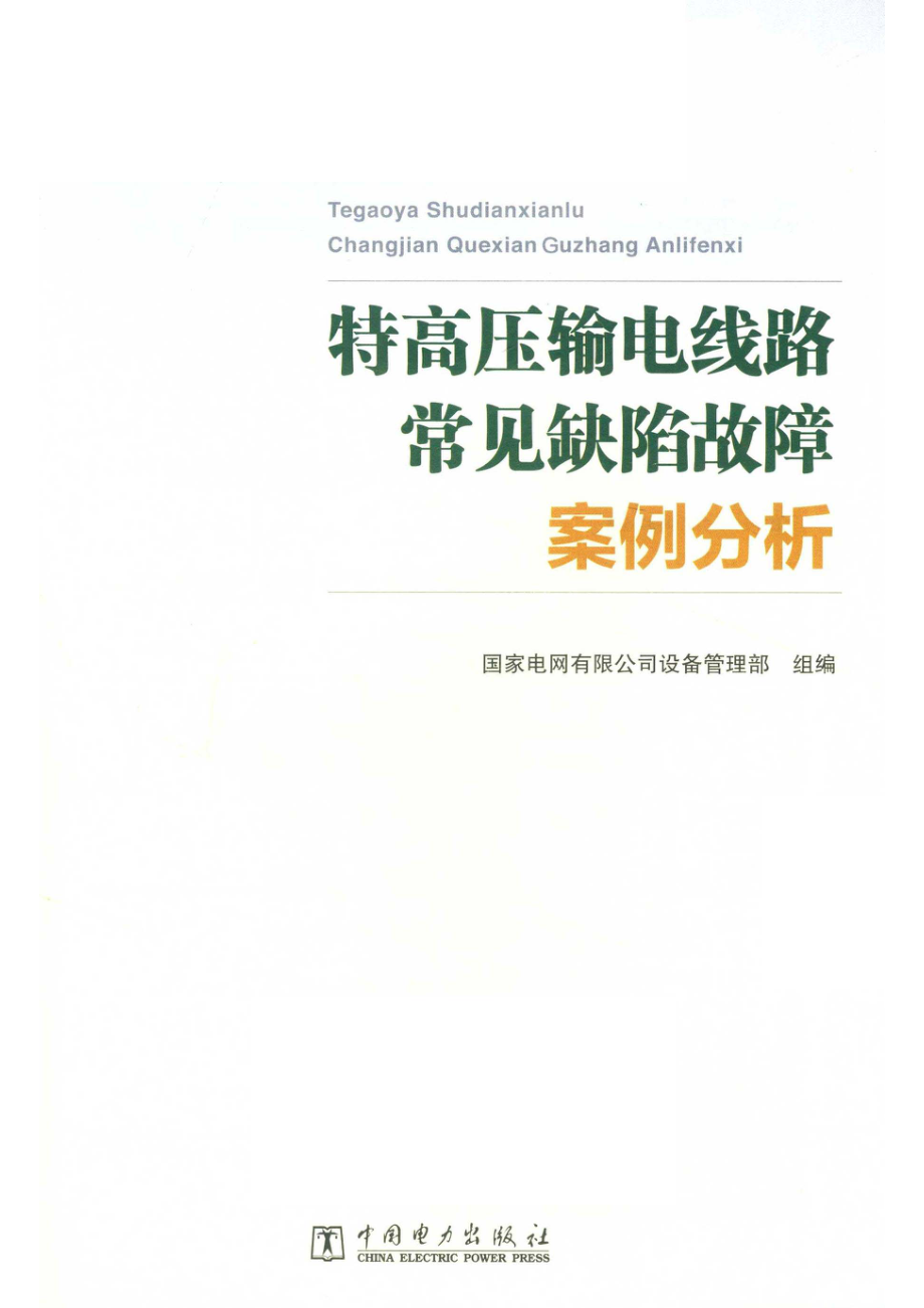 特高压输电线路常见缺陷故障案例分析_国家电网有限公司设备管理部组编.pdf_第2页