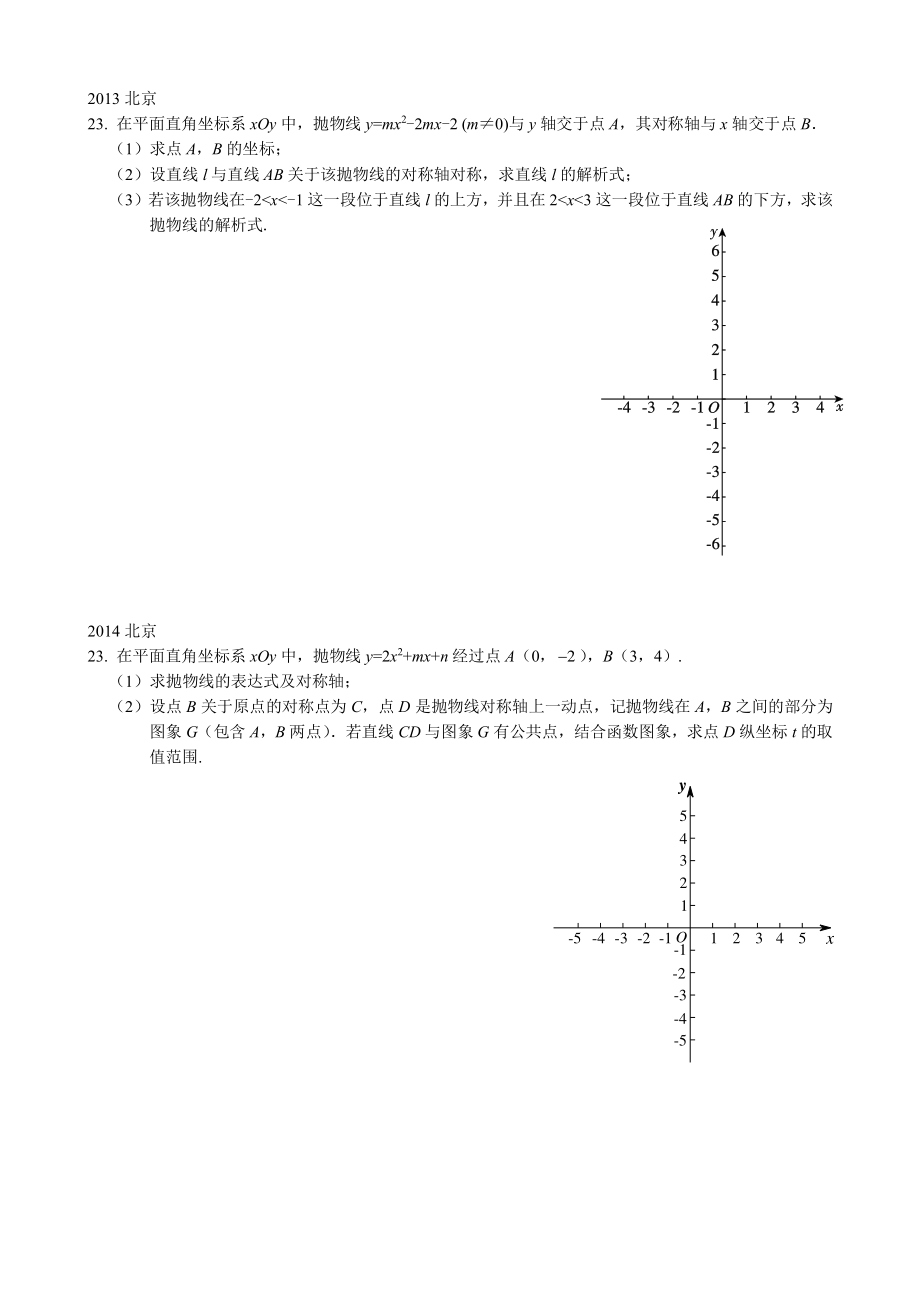 2011-2020年北京中考代数综合题.pdf_第2页