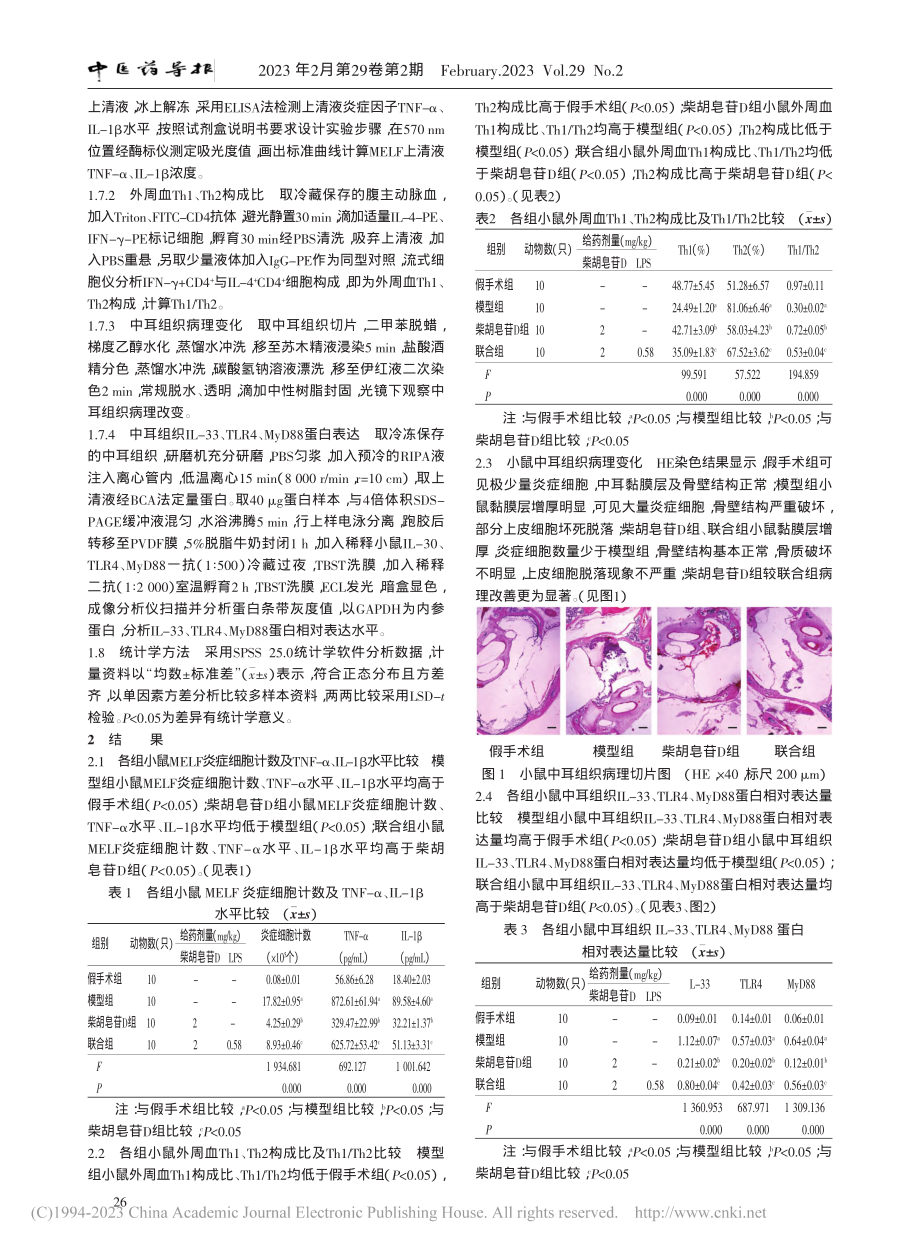 柴胡皂苷D调节Th1_Th...耳炎的治疗作用及其机制研究_张萃.pdf_第3页