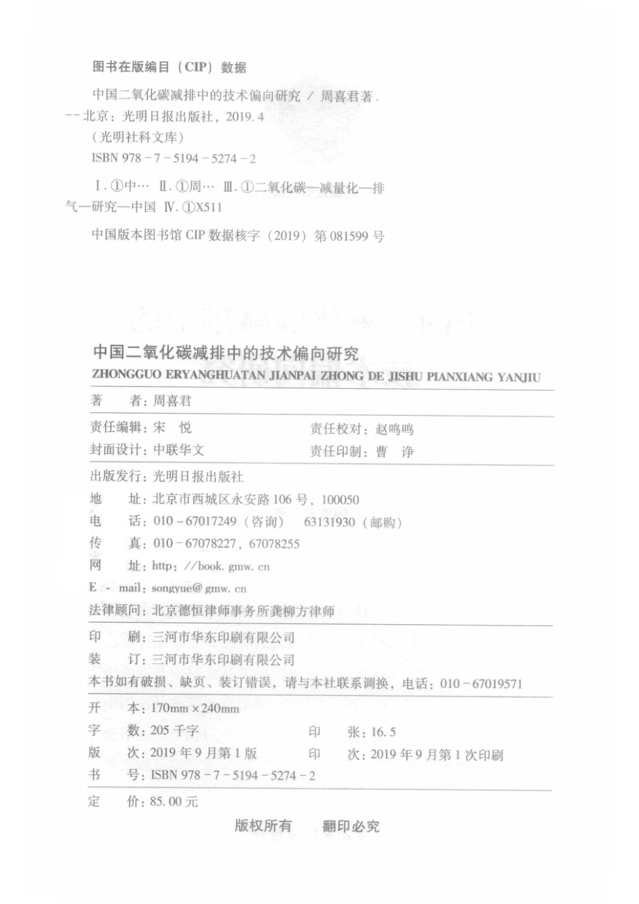 中国二氧化碳减排中的技术偏向研究_周喜君.pdf_第3页