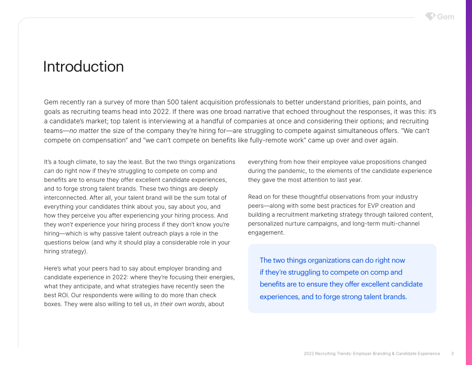 Gem 2022年招聘趋势：雇主品牌与候选人体验.pdf_第3页