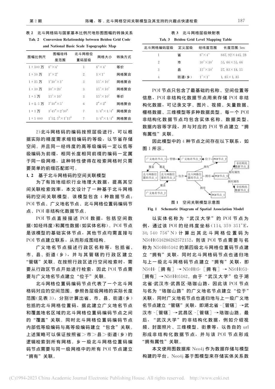 北斗网格空间关联模型及其支持的兴趣点快速检索_陈曦.pdf_第3页