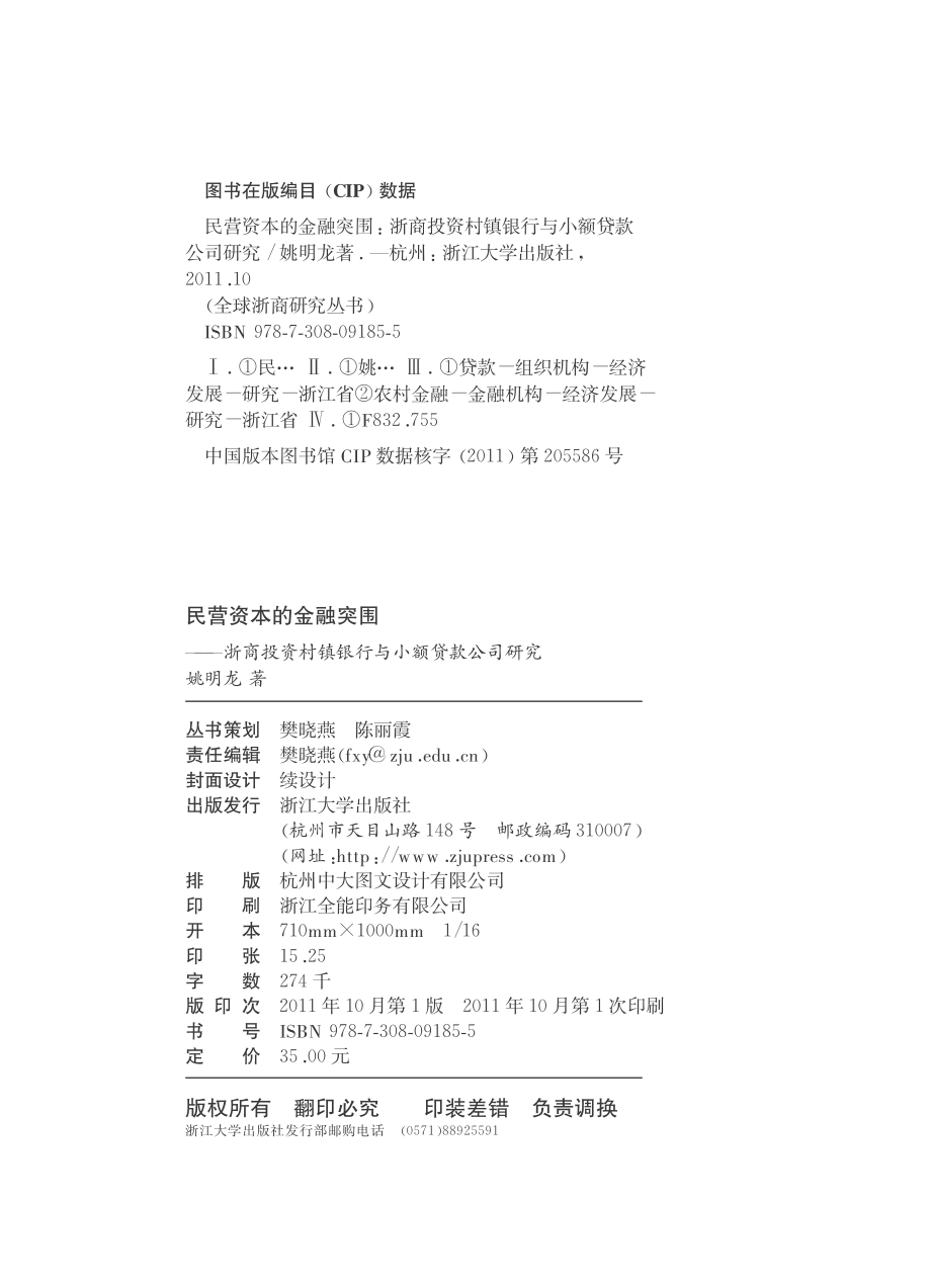 民营资本的金融突围——浙商投资村镇银行与小额贷款公司研究.pdf_第3页