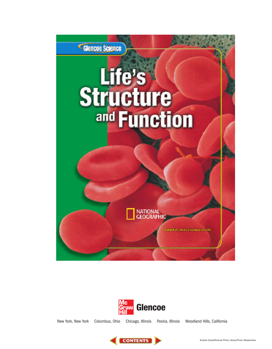 美国加州教材 Glencoe Science - Module A - Life's Structure And Function - Mcgraw-hill 2005.pdf_第1页