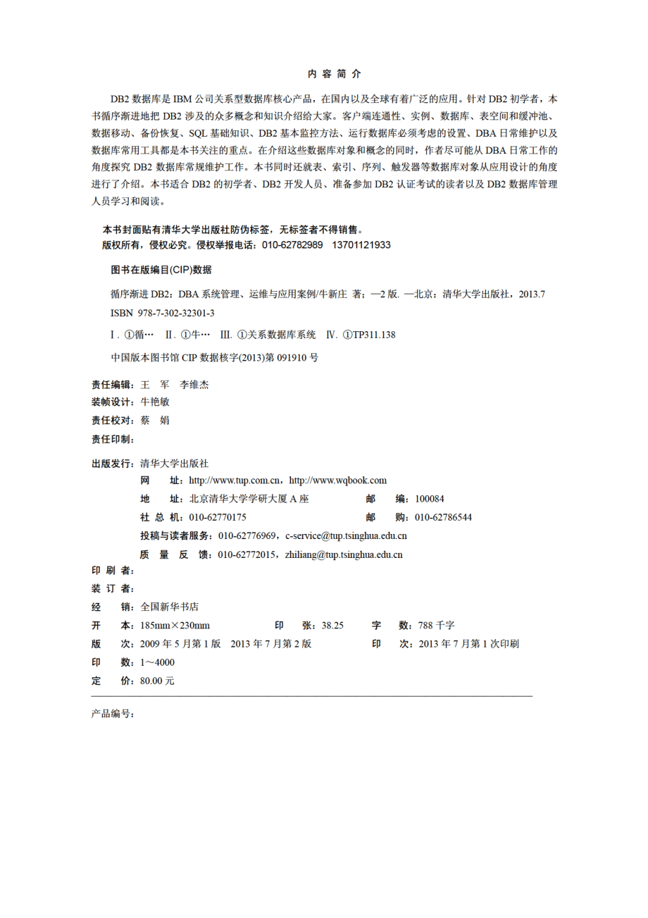 循序渐进DB2（第2版）——DBA系统管理、运维与应用案例.pdf_第3页