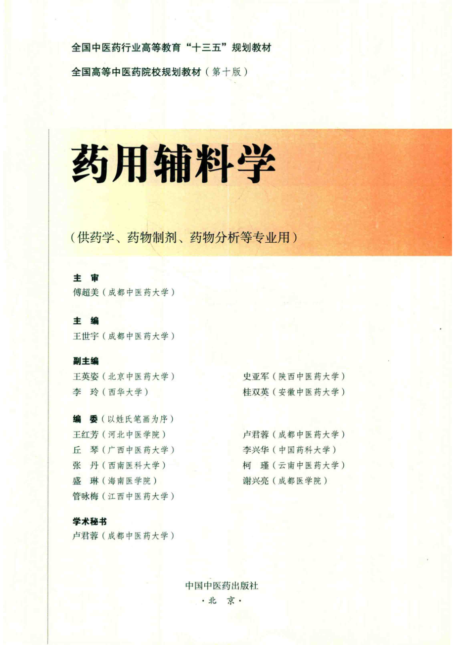 药用辅料学十三五规划_王世宇主编.pdf_第2页