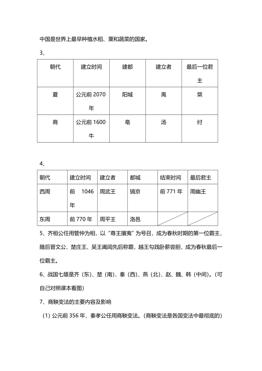 2016届中考历史复习提纲(全册).doc_第2页