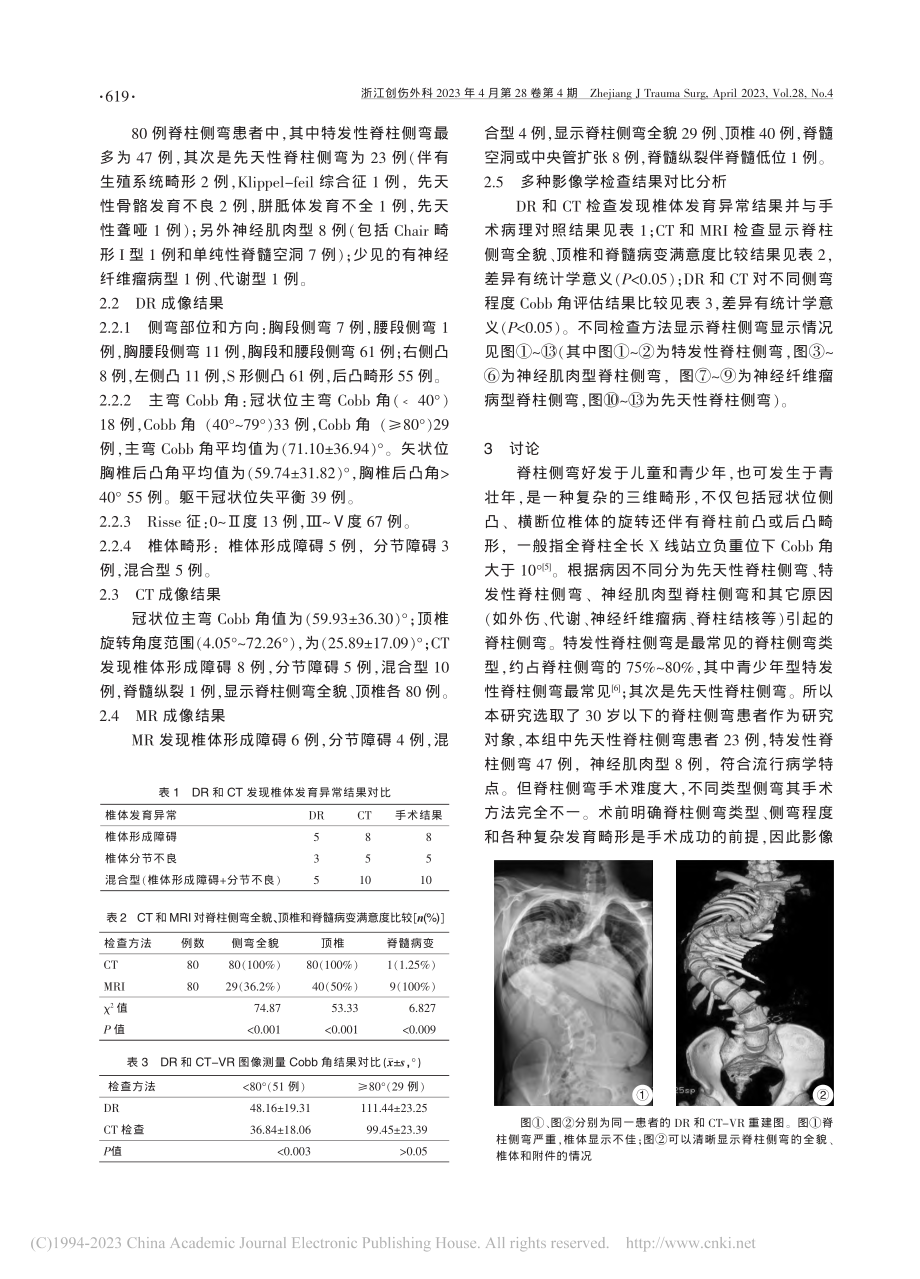 不同影像学检查方法在脊柱侧弯术前评估中的应用研究_侯金丹.pdf_第3页