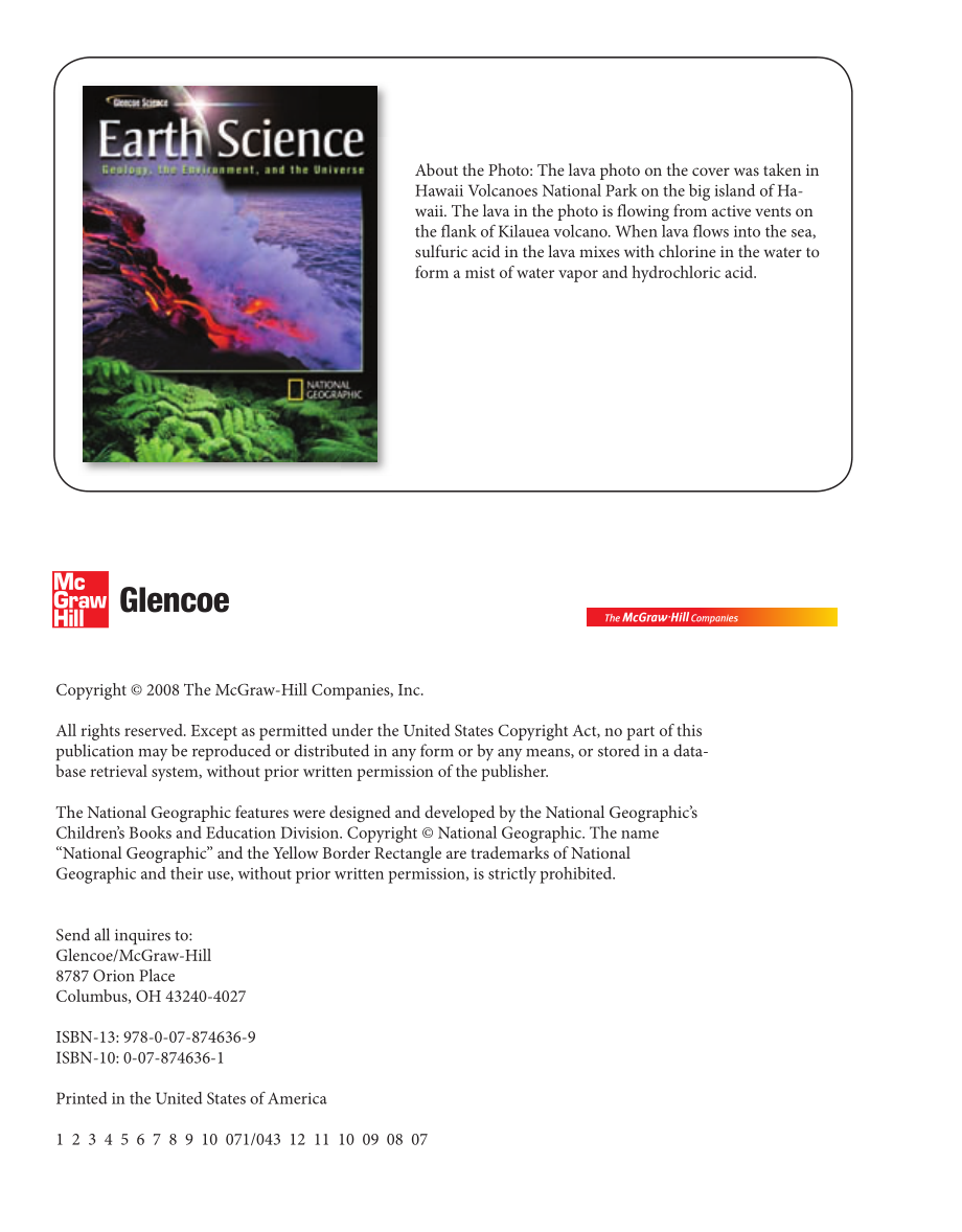 美国加州教材 Earth Science Geology, The Environment, And The Universe 2008.pdf_第3页