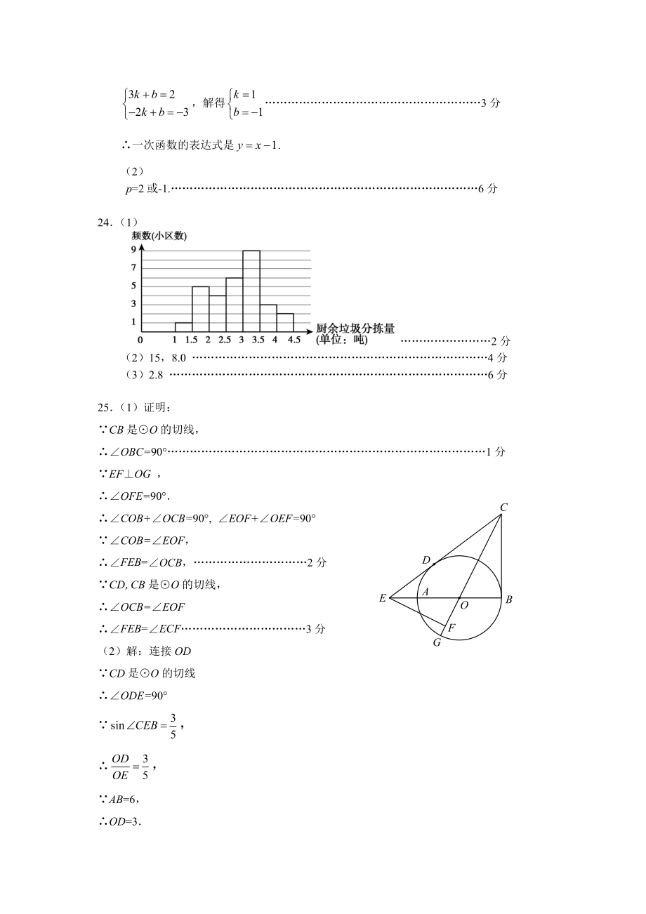 顺义区2021年初中学业水平考试第二次统一练习数学答案.docx_第3页