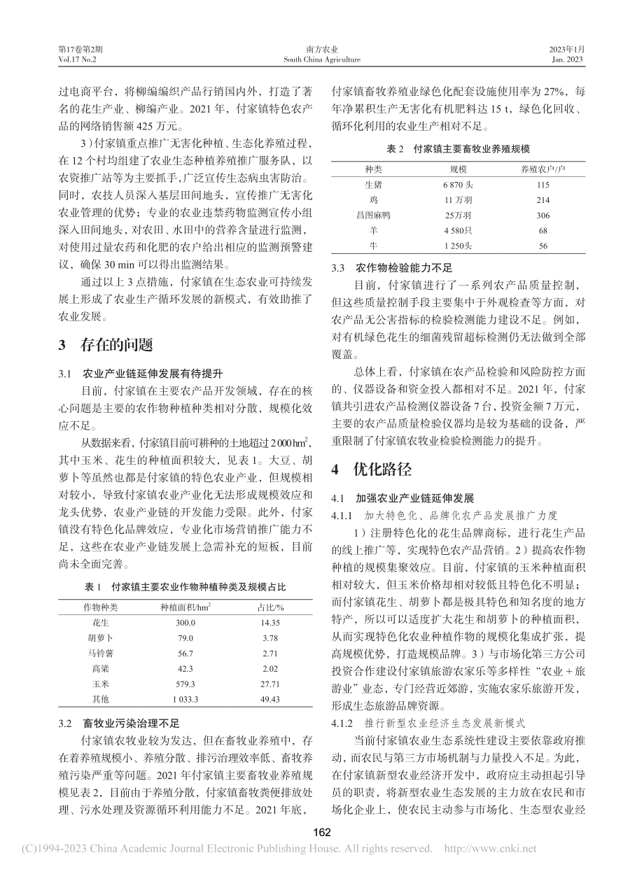 昌图县付家镇生态农业经济可持续发展优化路径探析_徐艳红.pdf_第2页