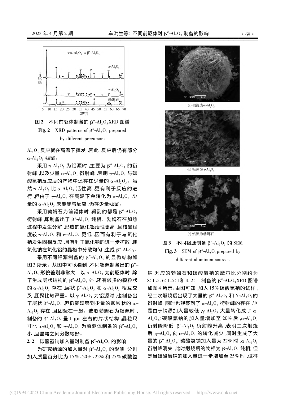 不同前驱体对β″-Al_2O_3制备的影响_车洪生.pdf_第3页