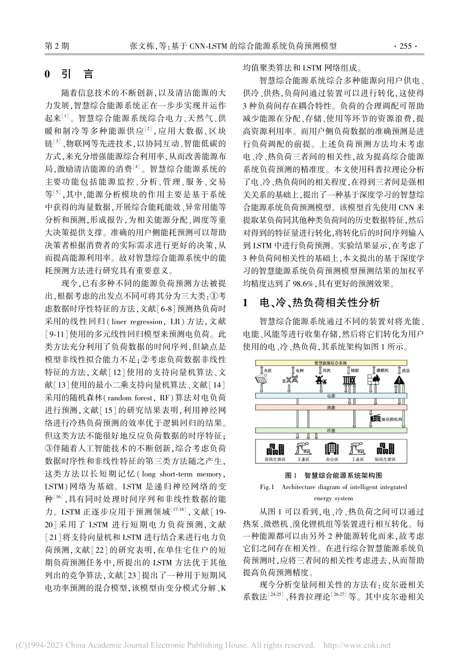 基于CNN-LSTM的综合能源系统负荷预测模型_张文栋.pdf_第2页