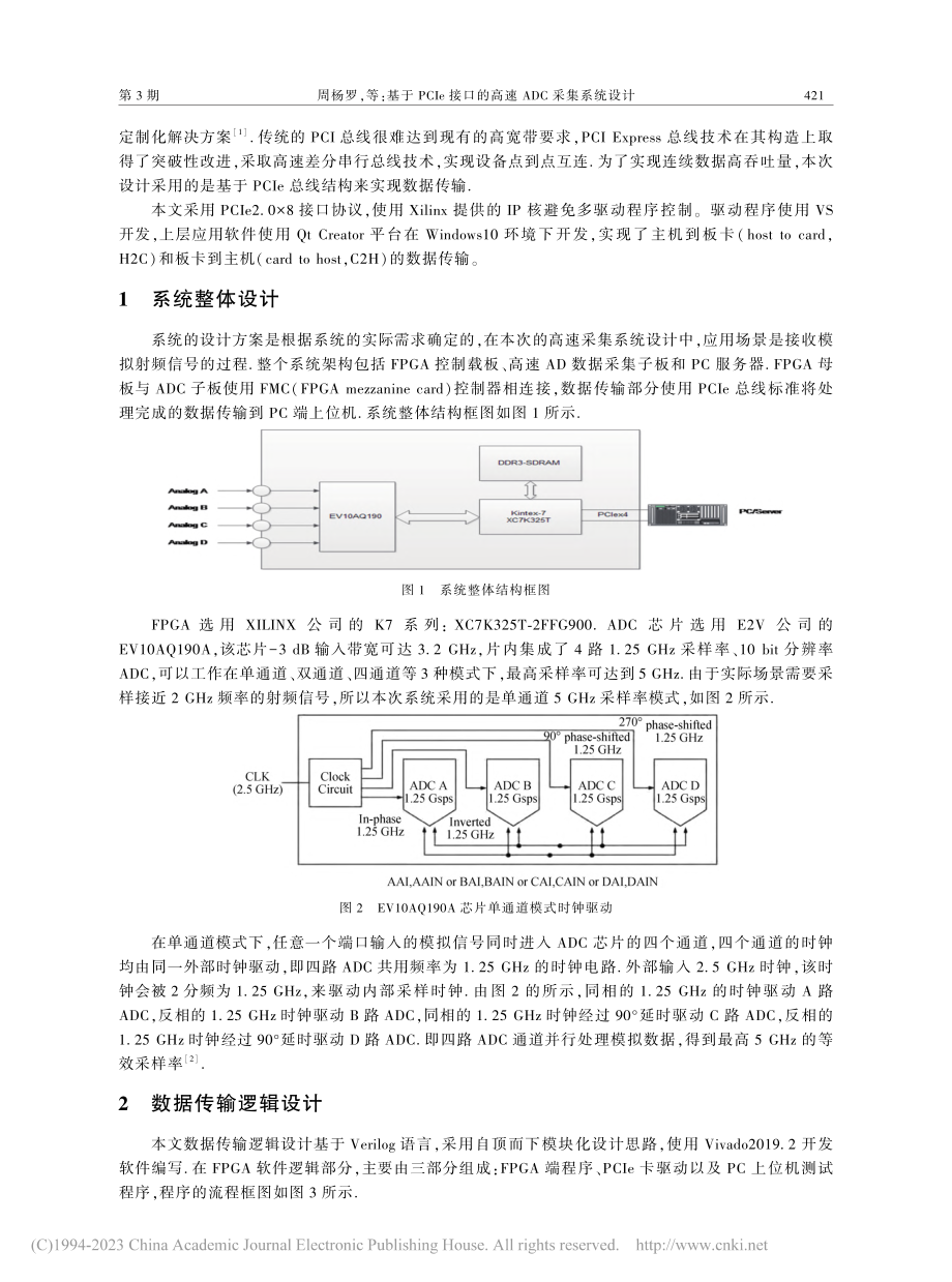 基于PCIe接口的高速ADC采集系统设计_周杨罗.pdf_第2页