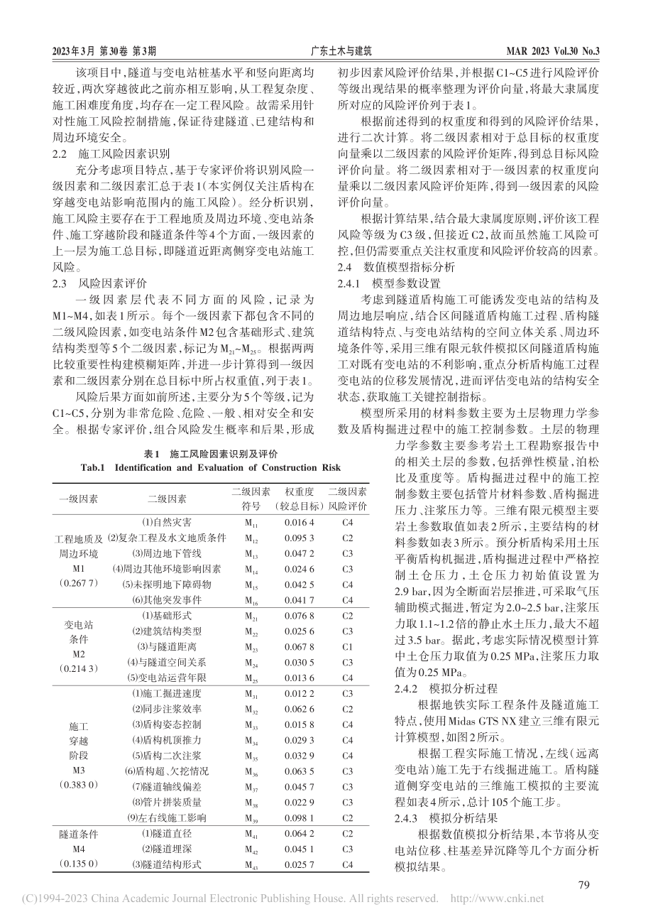 复杂条件盾构近距离侧穿施工风险控制方法研究_郭旭东.pdf_第3页