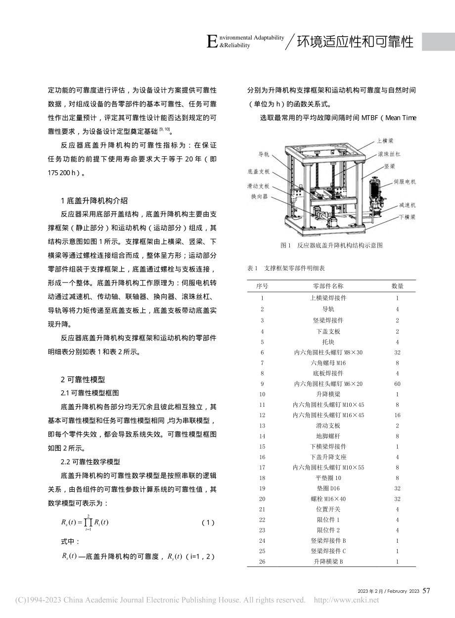 反应器底盖升降机构可靠性预计_李元奎.pdf_第2页