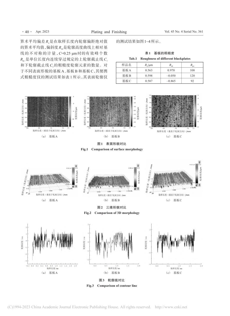 基板表面形貌对镀锡板润湿能力影响的研究_万一群.pdf_第3页