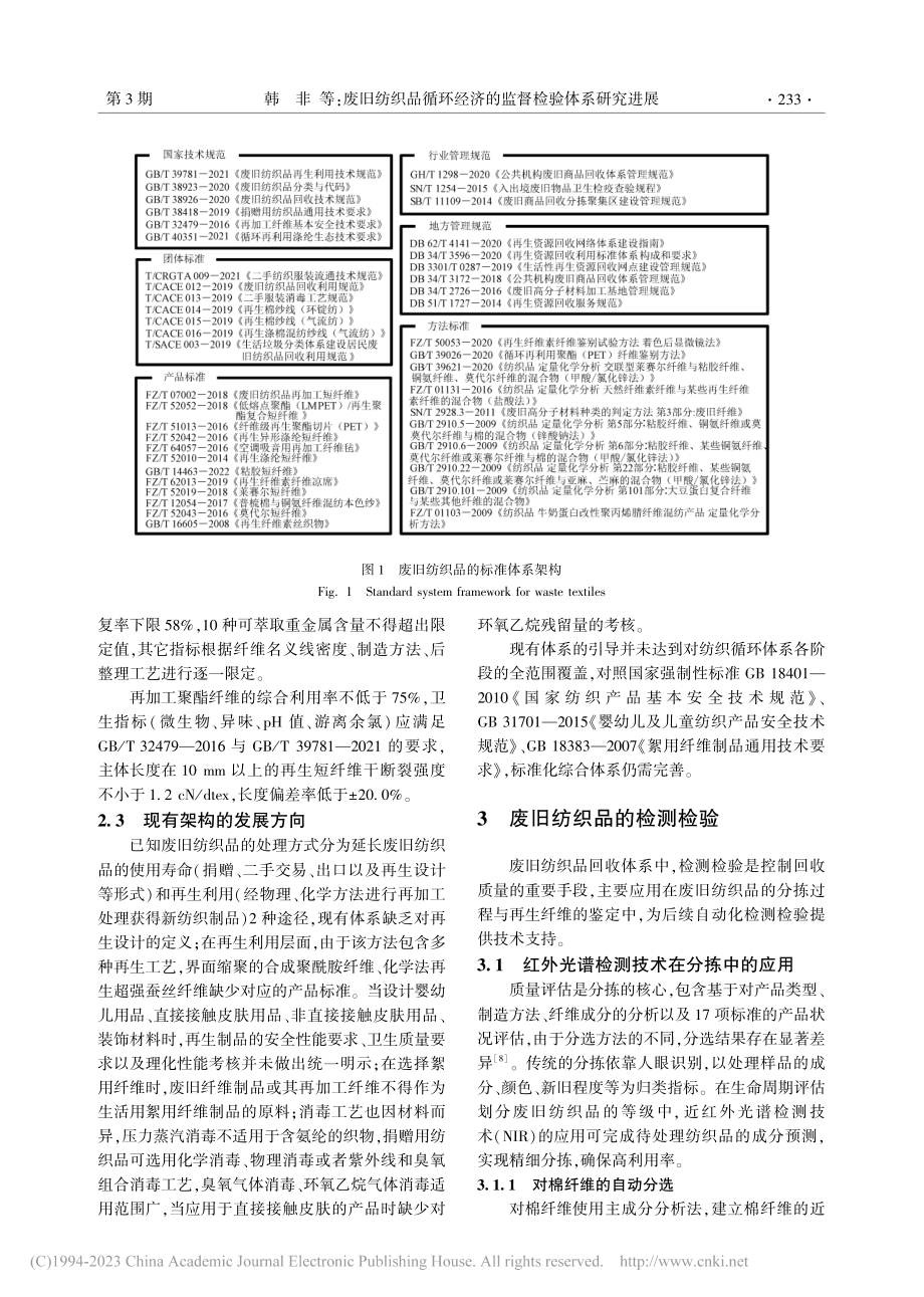 废旧纺织品循环经济的监督检验体系研究进展_韩非.pdf_第3页