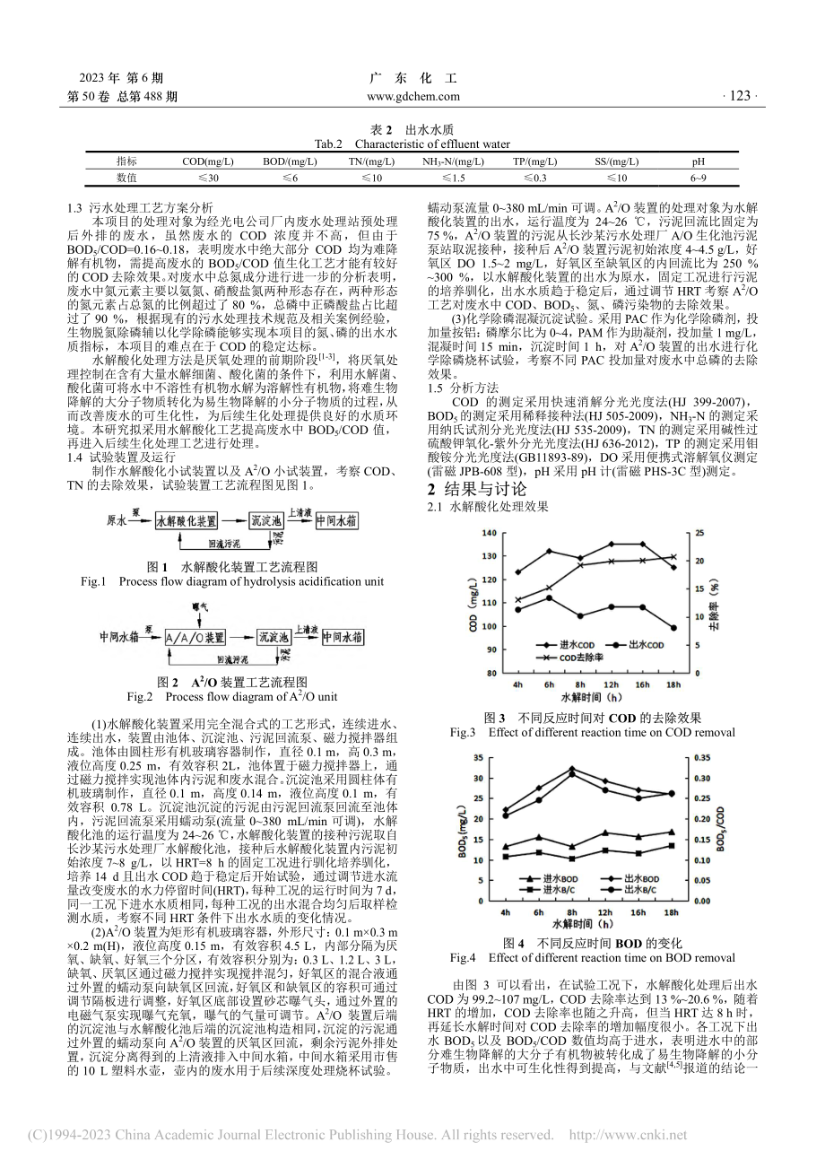 光电产业园区污水处理厂工艺研究_唐清畅.pdf_第2页