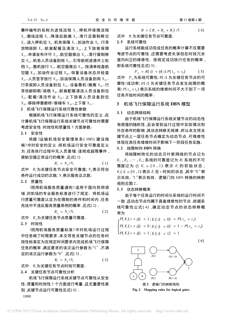 基于DBN的机场飞行保障运行系统可靠性研究_王永刚.pdf_第3页