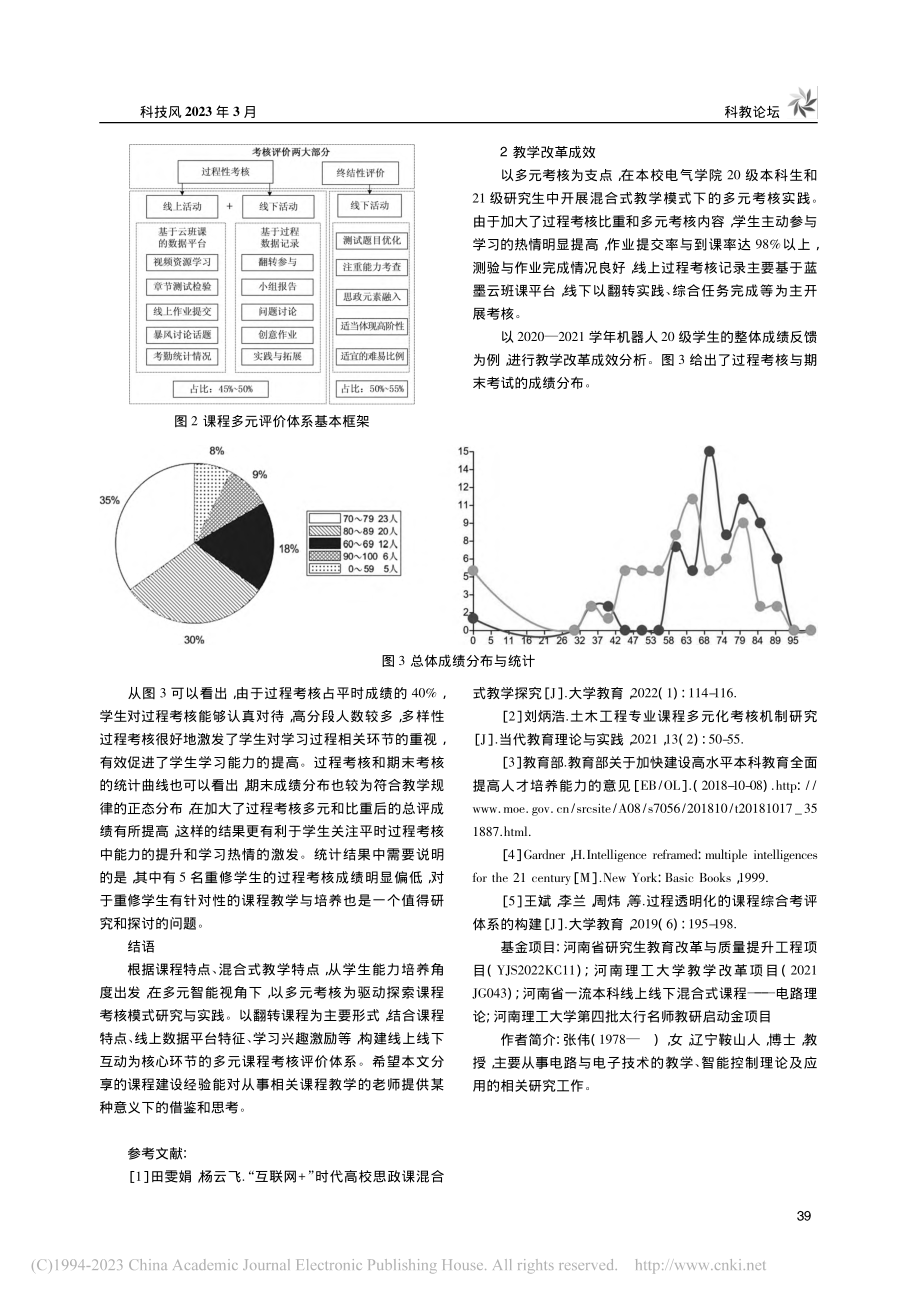 混合式教学模式下多元过程考核研究与实践_张伟.pdf_第3页