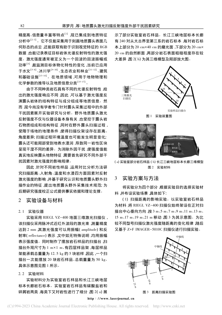 地质露头激光扫描反射强度外部干扰因素研究_蒋梦月.pdf_第2页