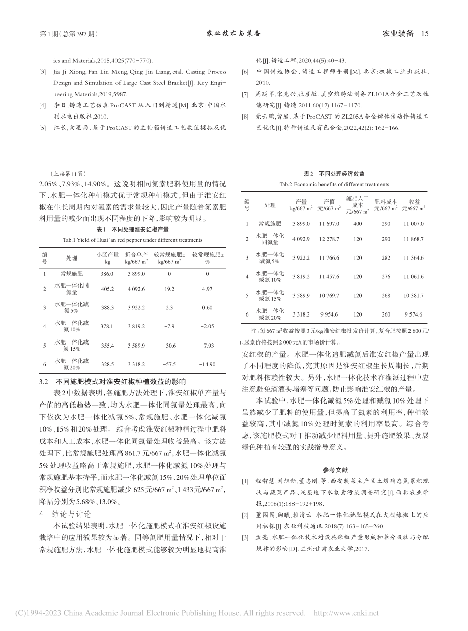 淮安红椒水肥一体化施肥模式应用试验与管理技术_周世杰.pdf_第3页