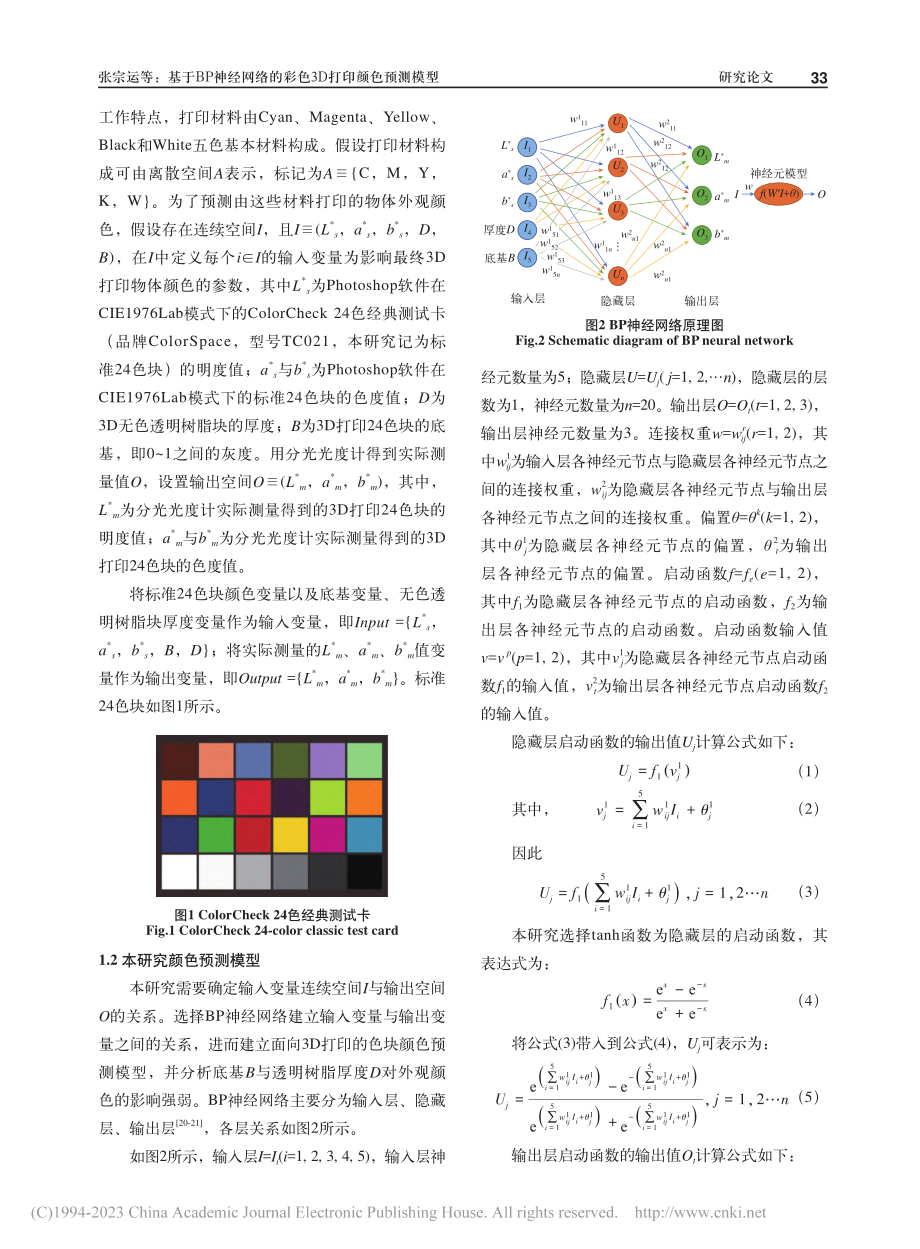 基于BP神经网络的彩色3D打印颜色预测模型_张宗运.pdf_第3页