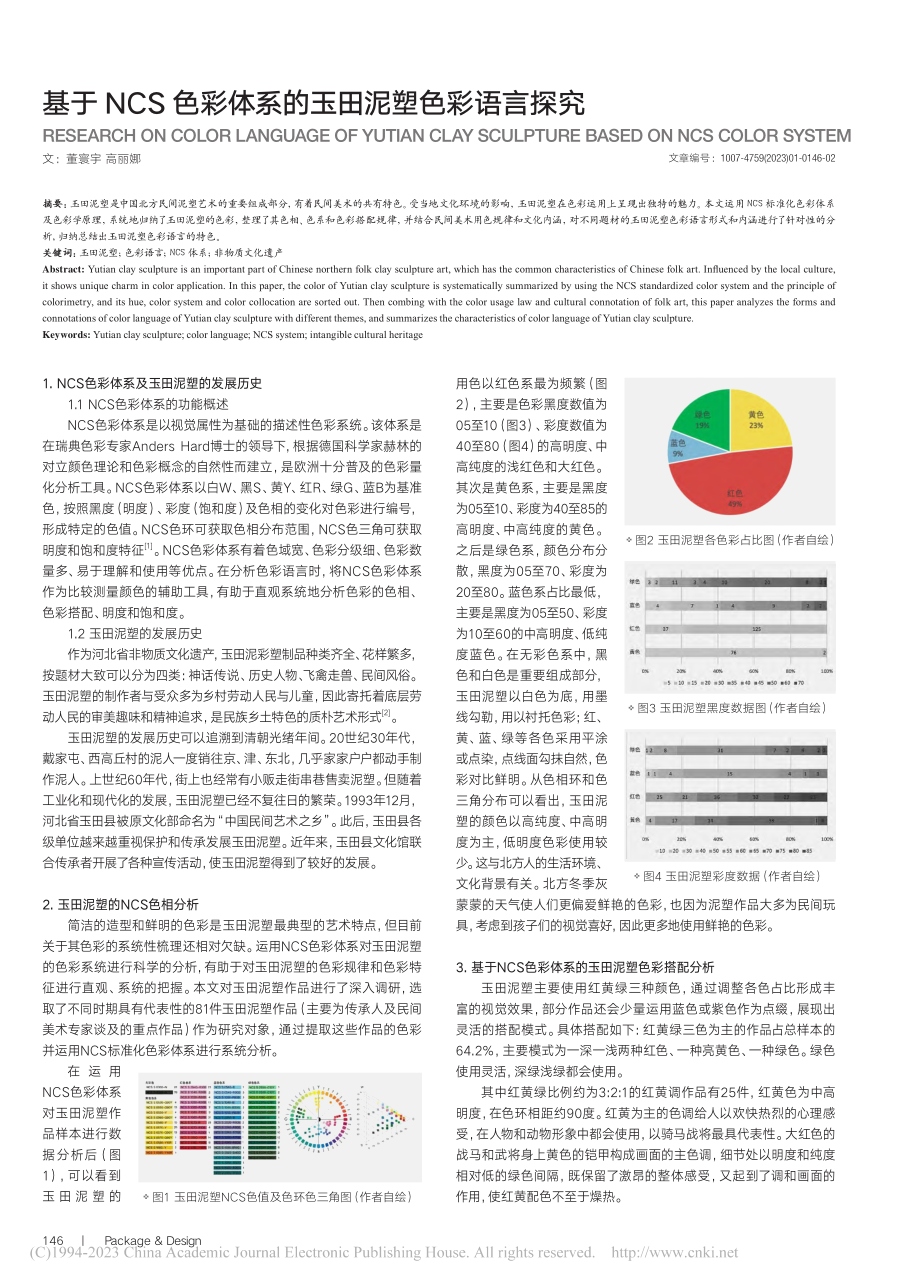 基于NCS色彩体系的玉田泥塑色彩语言探究_董寰宇.pdf_第1页