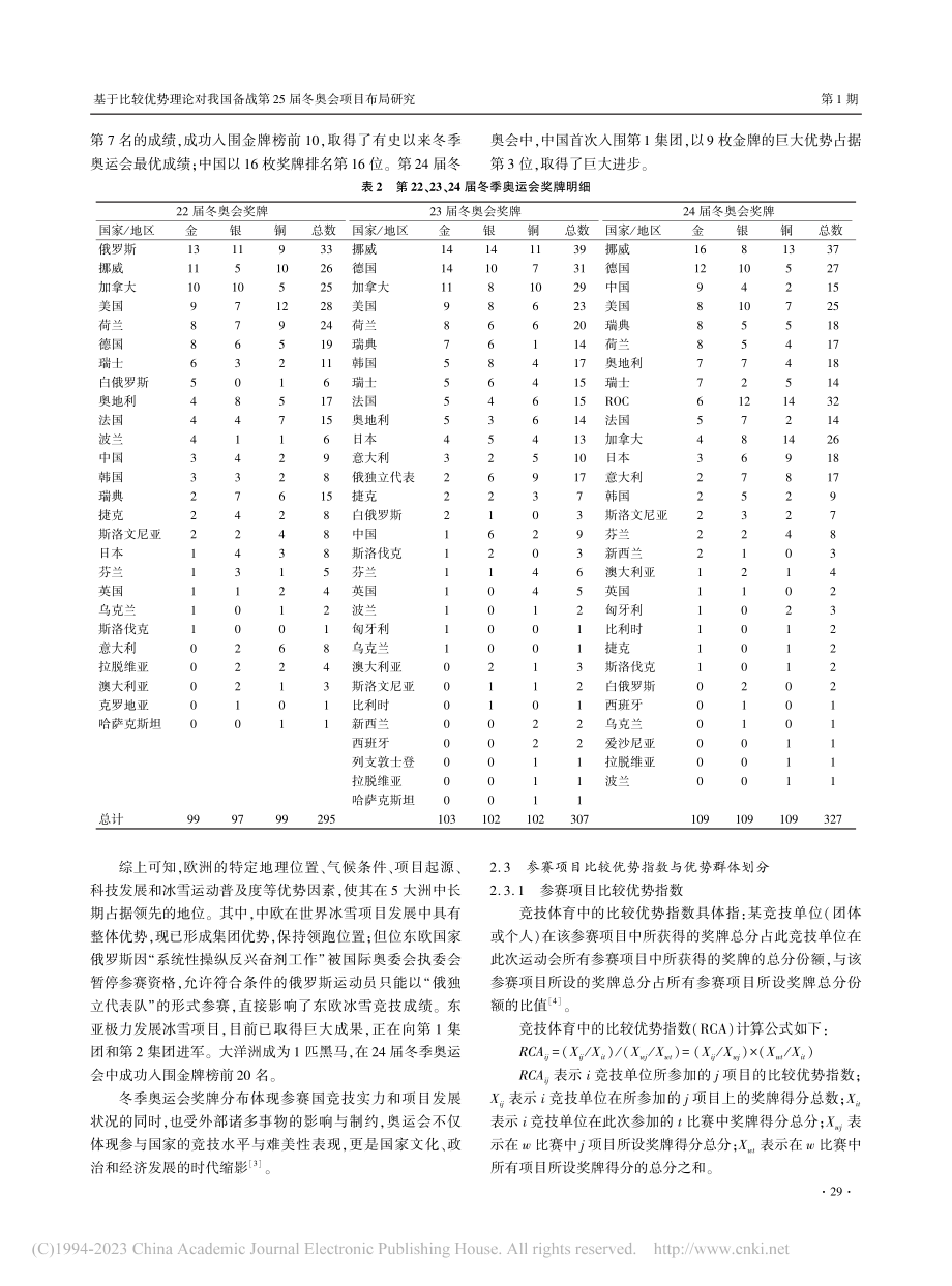 基于比较优势理论对我国备战第25届冬奥会项目布局研究_张瑞宝.pdf_第3页