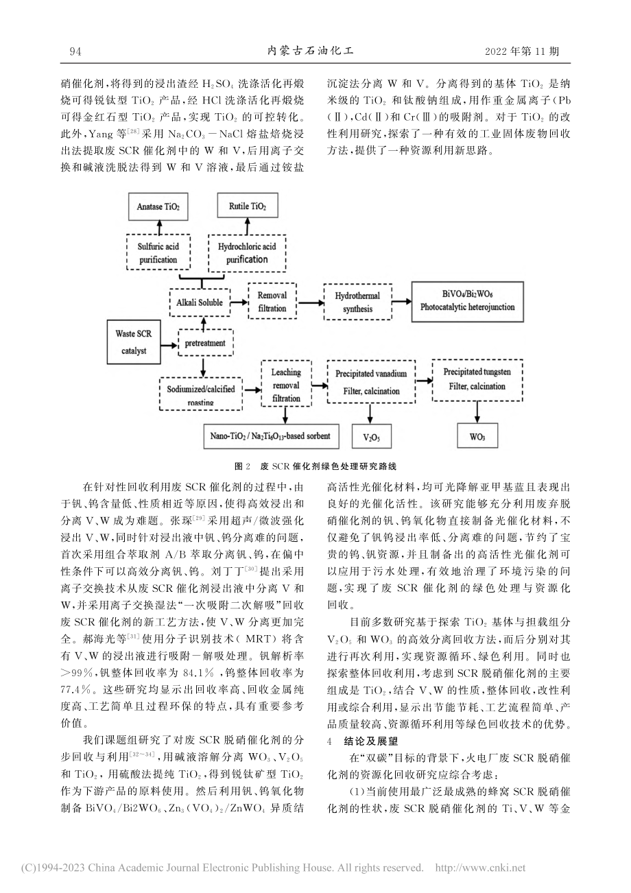 火电厂废SCR催化剂的回收技术进展_张海军.pdf_第3页