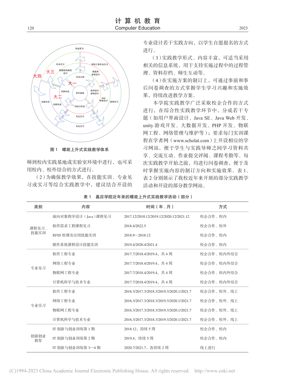 地方本科高校计算机专业实践教学体系研究与实施_刘越畅.pdf_第3页