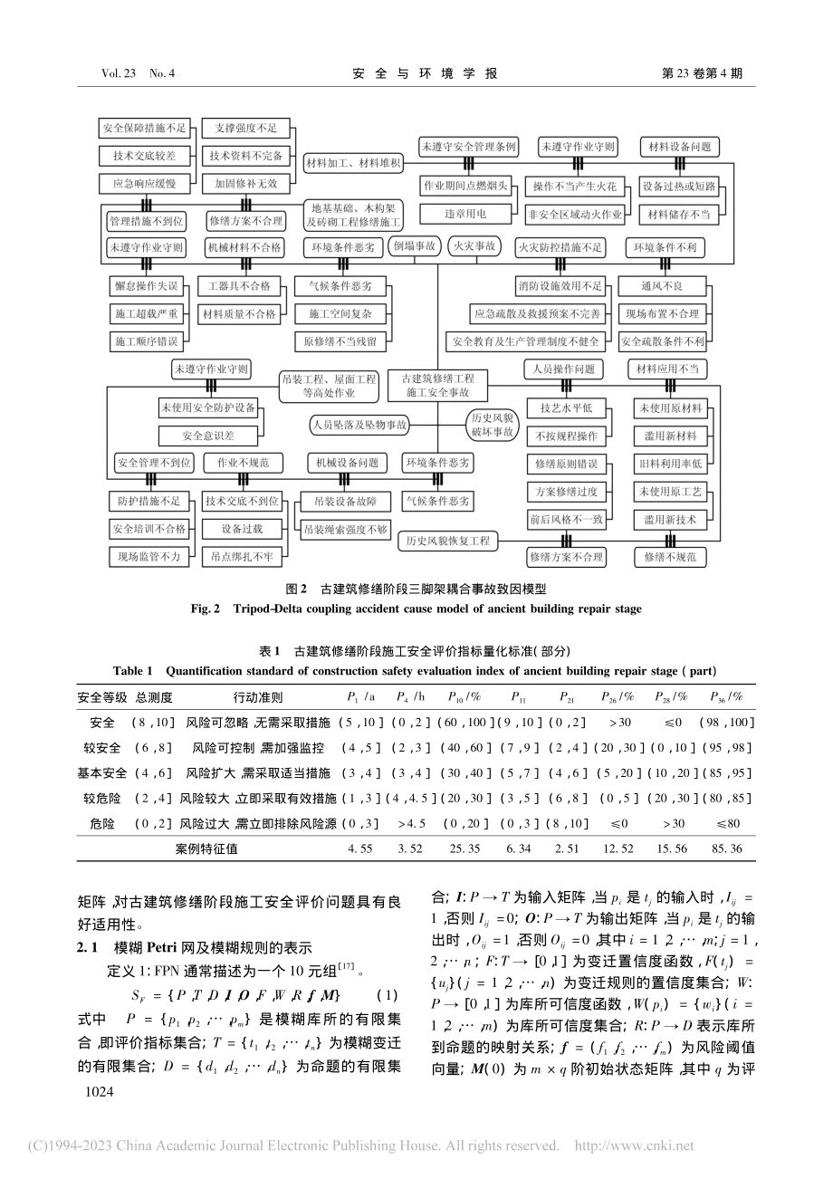 基于NCM-FPN的古建筑修缮阶段施工安全综合评价_赵平.pdf_第3页