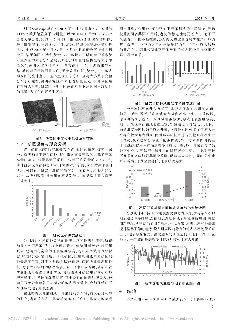 基于Landsat8和AL...2的矿区地表温度及形变研究_殷宗敏.pdf_第3页