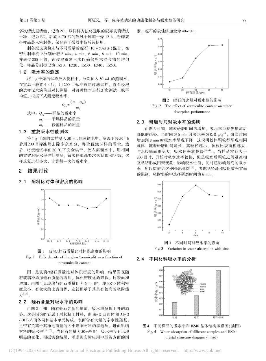 废弃玻璃渣的功能化制备与吸水性能研究_阿更兄.pdf_第2页