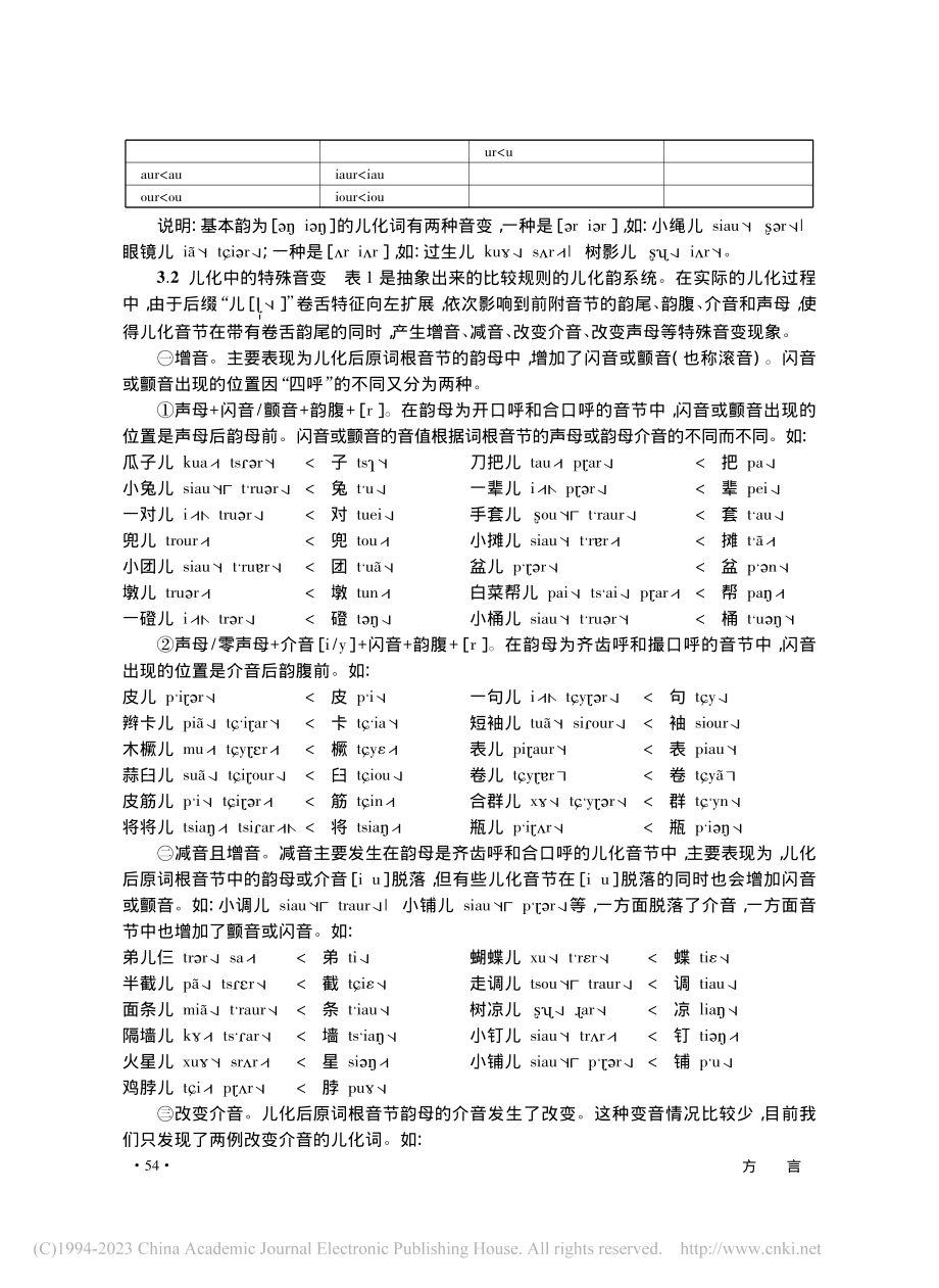 河南巩义(干沟)方言的特殊儿化音变_辛永芬.pdf_第3页