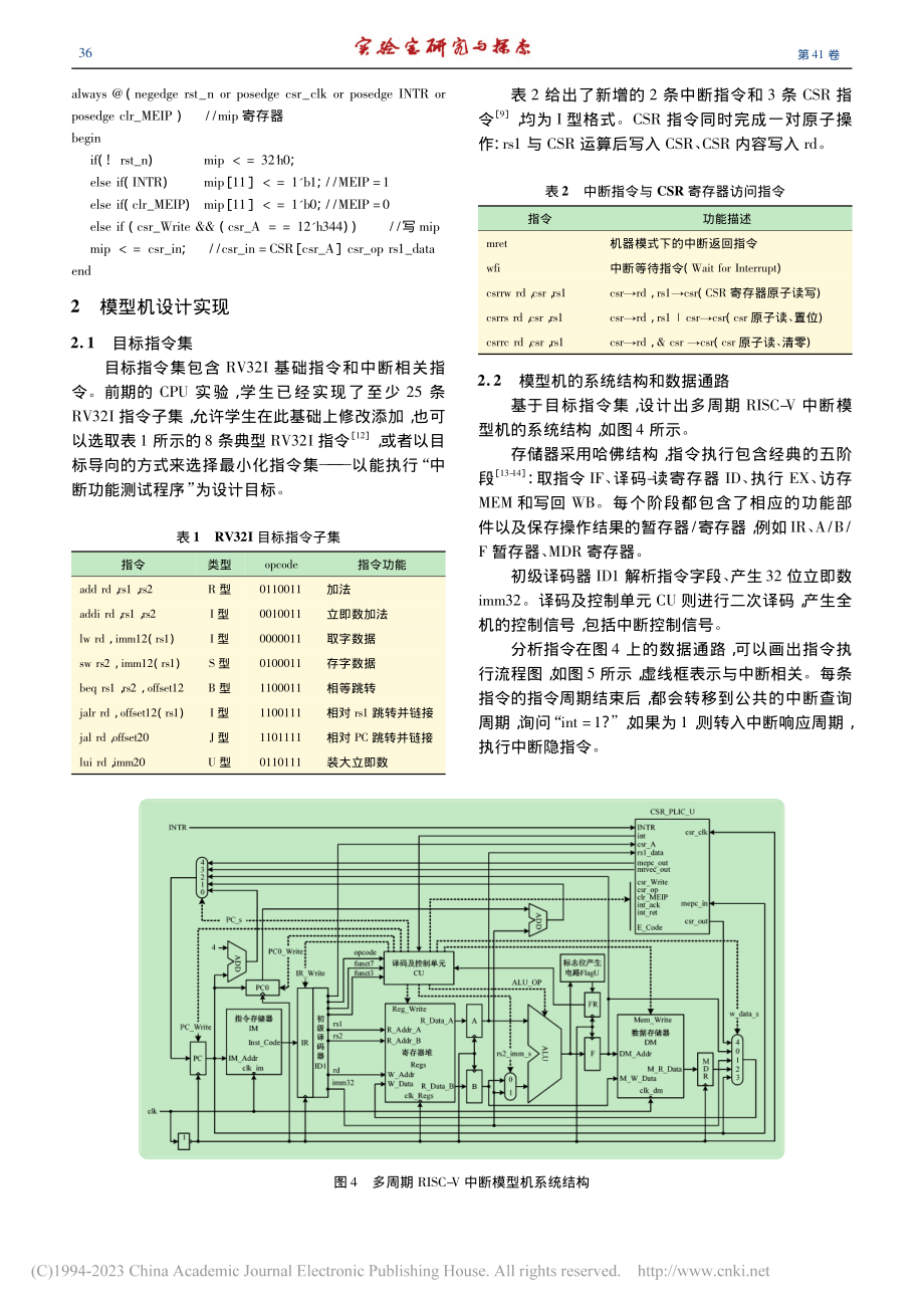 基于RISC-V架构的中断实验设计_冯建文.pdf_第3页