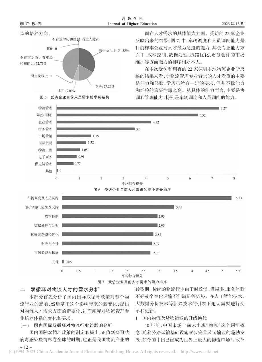 国内国际双循环背景下物流人才能力需求分析_宫磊.pdf_第3页