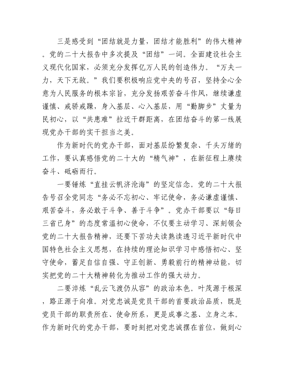 2023年（13篇）学习党的二十大精神心得体会汇编.docx_第3页