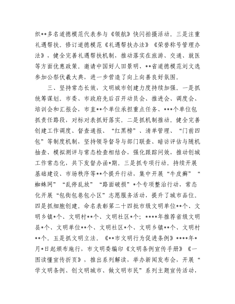 2023年（7篇）XX省文明办主任会议交流发言汇编专辑.docx_第3页