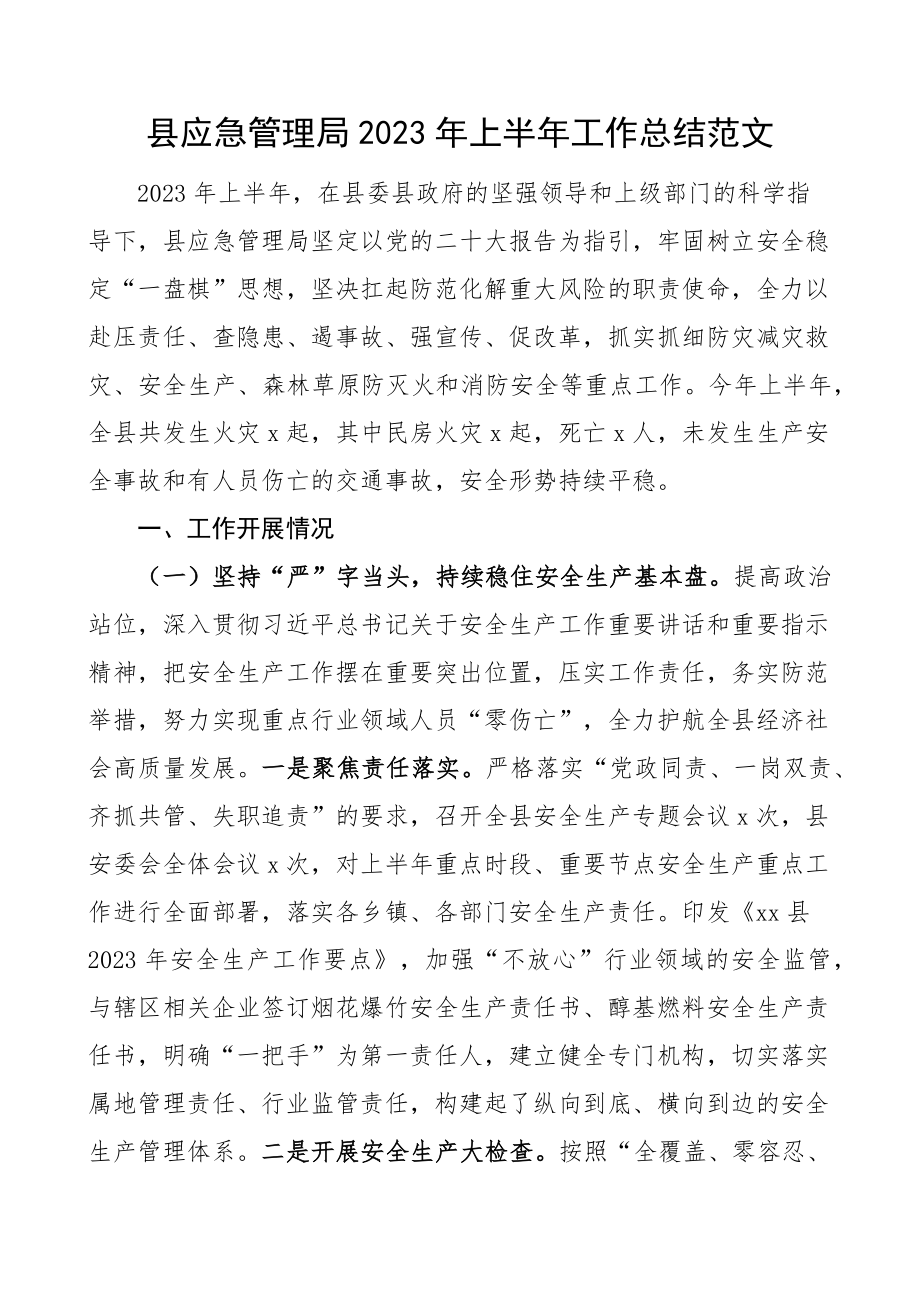 2023年上半年工作总结汇报报告.docx_第1页