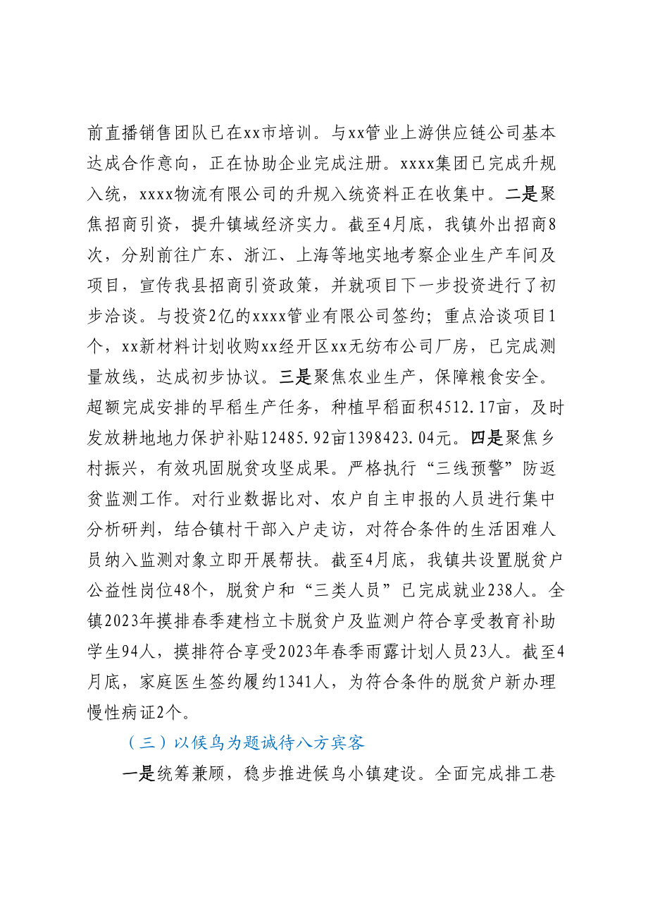 XX镇2023年上半年工作总结及下半年工作计划 .docx_第2页