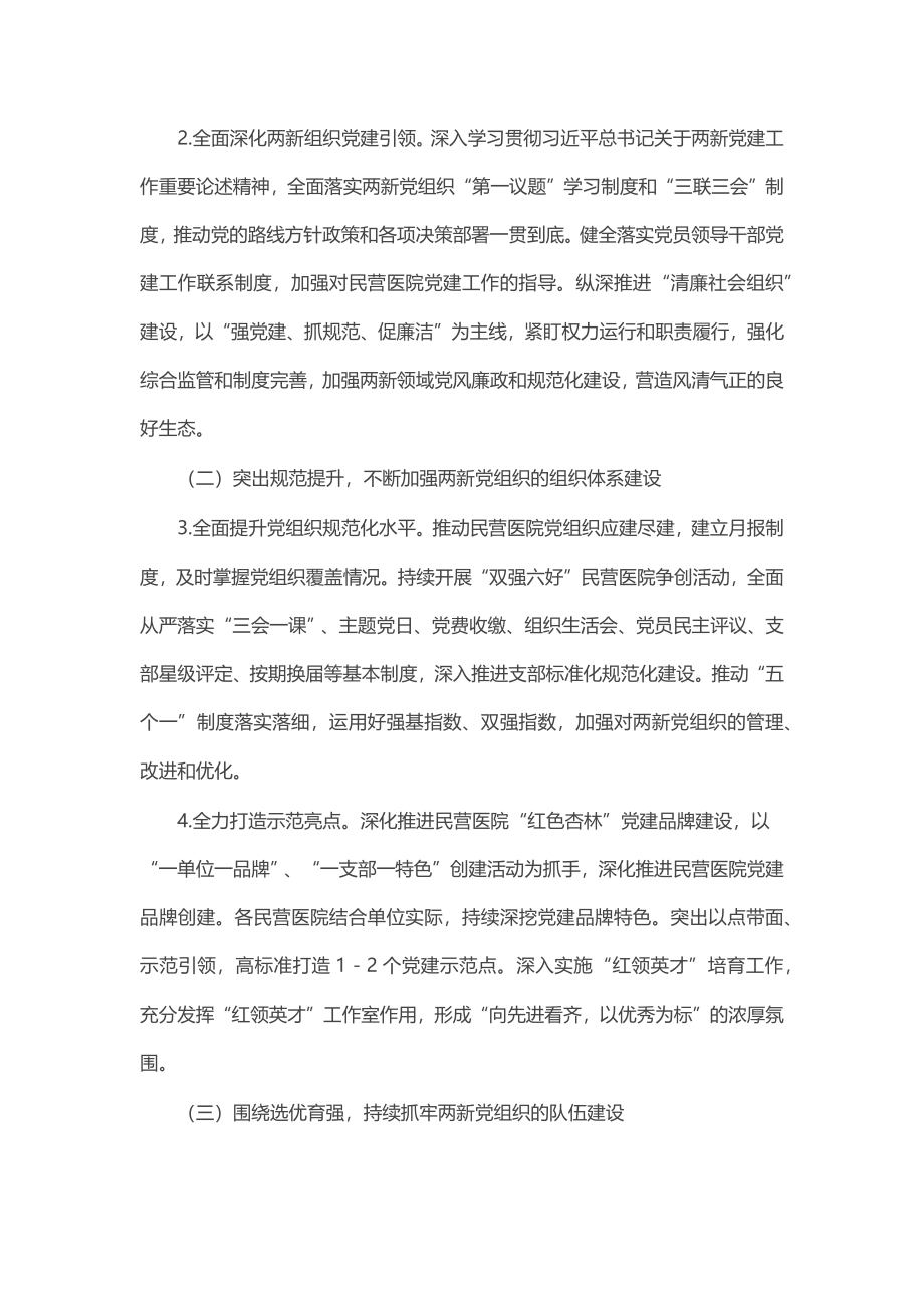 2023年市某系统两新组织党建工作方案 .docx_第2页