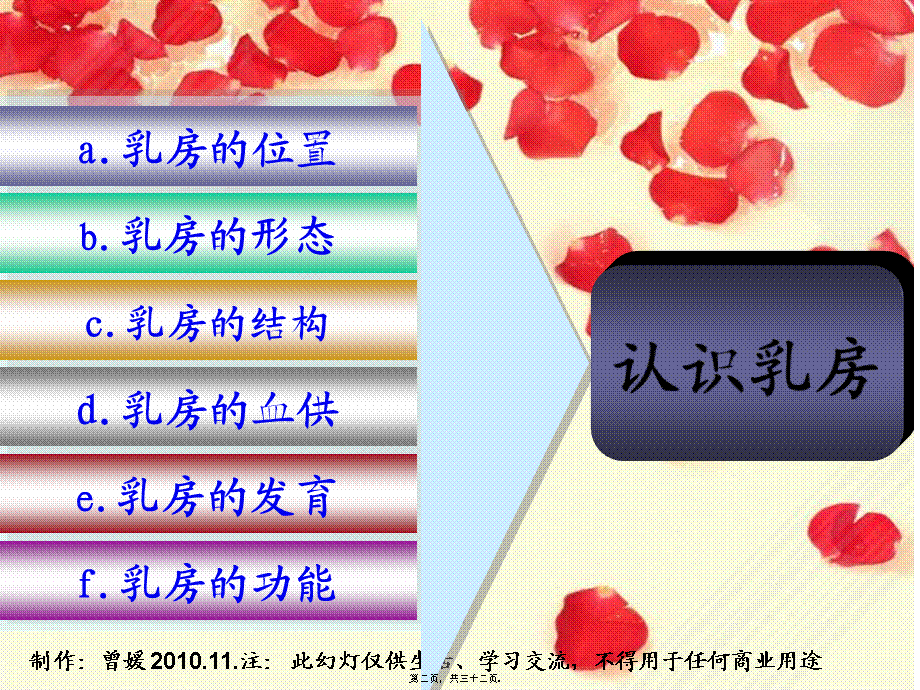 女性：关爱乳房健康公益讲座(二).pptx_第2页