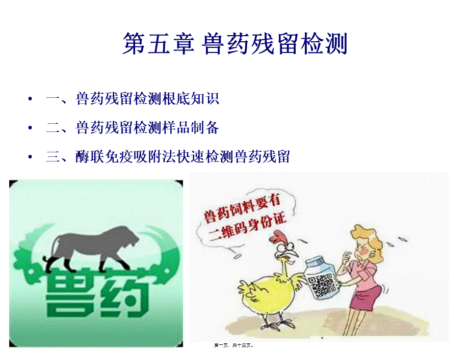 兽药残留检测.ppt_第1页